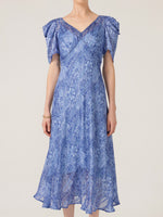 SACHA DRAKE BLUE JAY MIDI DRESS