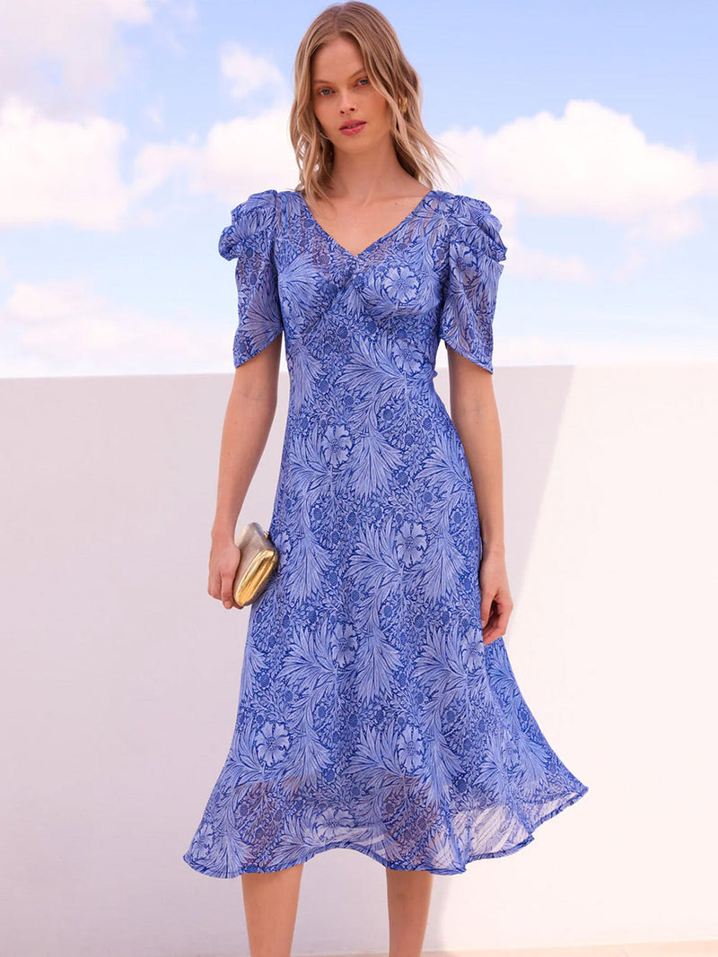 SACHA DRAKE BLUE JAY MIDI DRESS