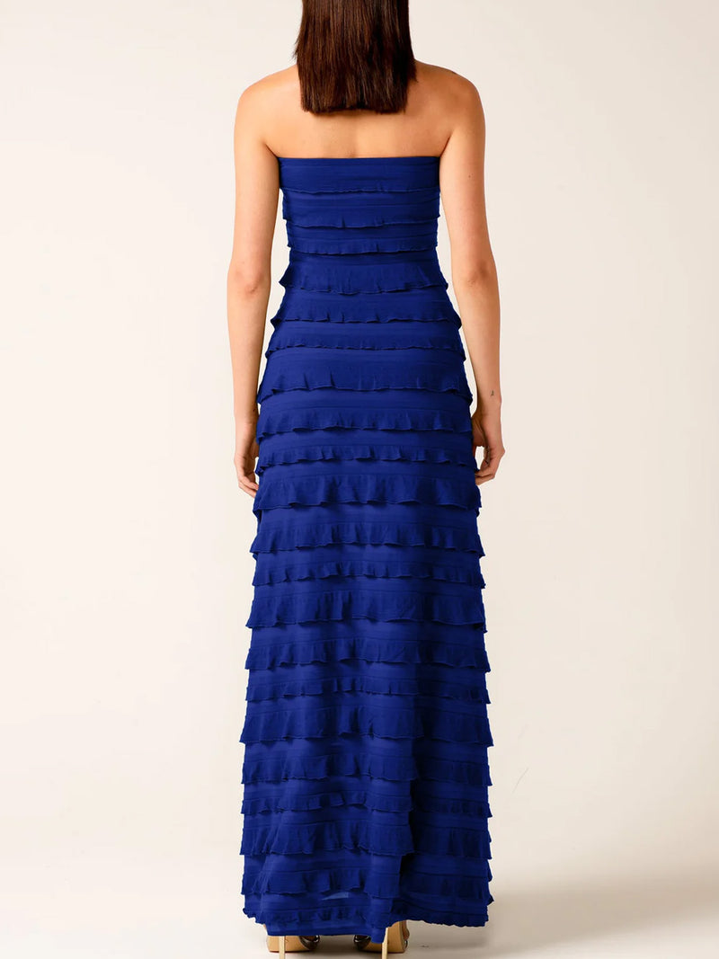 SACHA DRAKE MADDISON MAXI RUFFLE DRESS