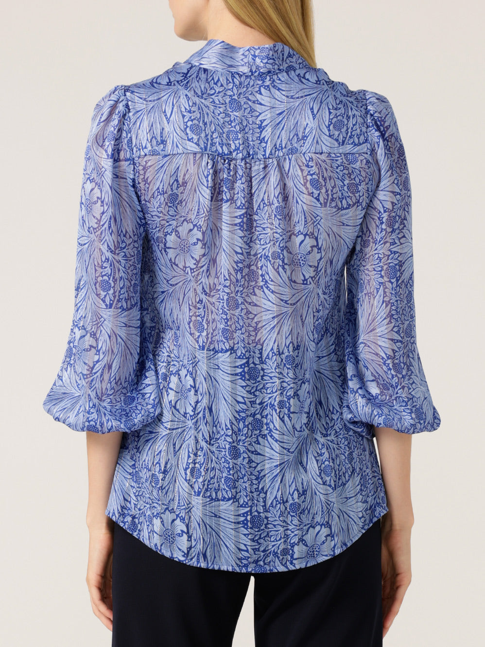 SACHA DRAKE MOUNTAIN BLUE BIRD BLOUSE