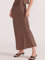 STAPLE THE LABEL MEMOIR BIAS MIDI SKIRT