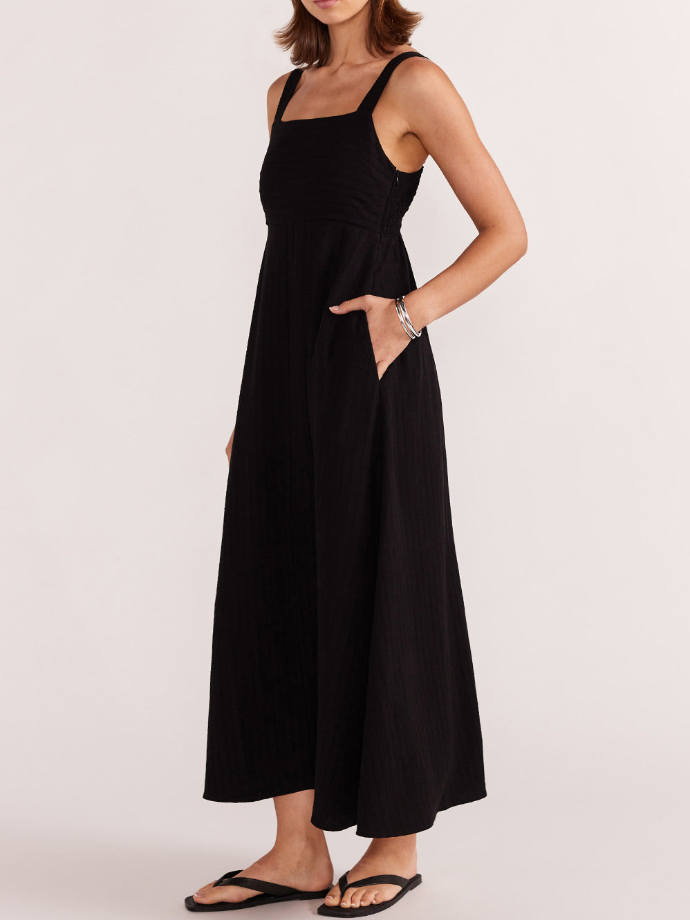 STAPLE THE LABEL EMBER MIDI DRESS