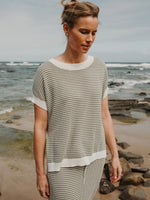 TALAMAYA LATTICE SHORT SLEEVE PULLOVER