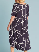 TANI MARBLE TRI DRESS