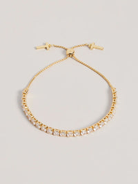 TED BAKER MELRAH CRYSTAL DRAWSTRING BRACELET