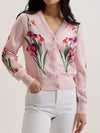 TED BAKER MERALLL PRINTED CARDIGAN