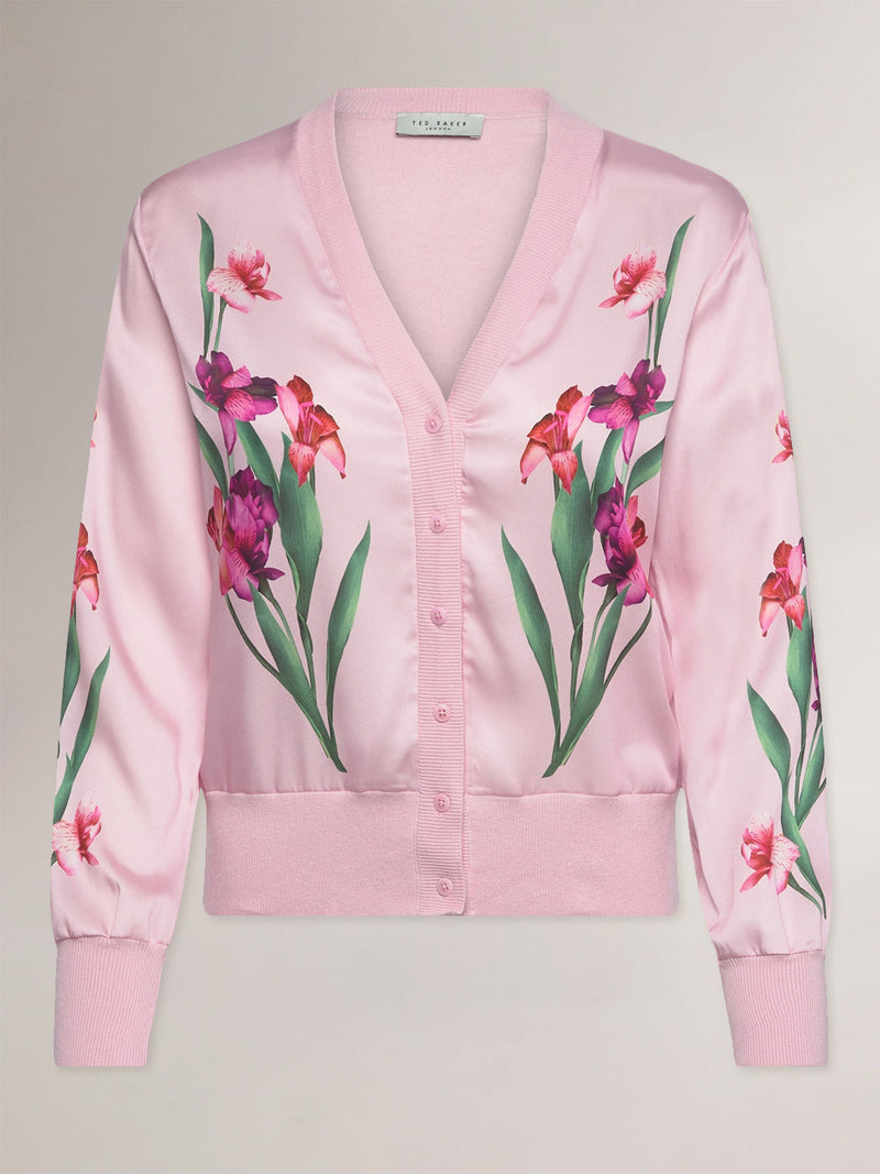 TED BAKER MERALLL PRINTED CARDIGAN