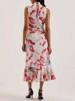 TED BAKER SELINO TIE NECK DRESS