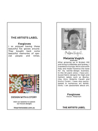 THE ARTISTS LABEL FOXGLOVES SCARF