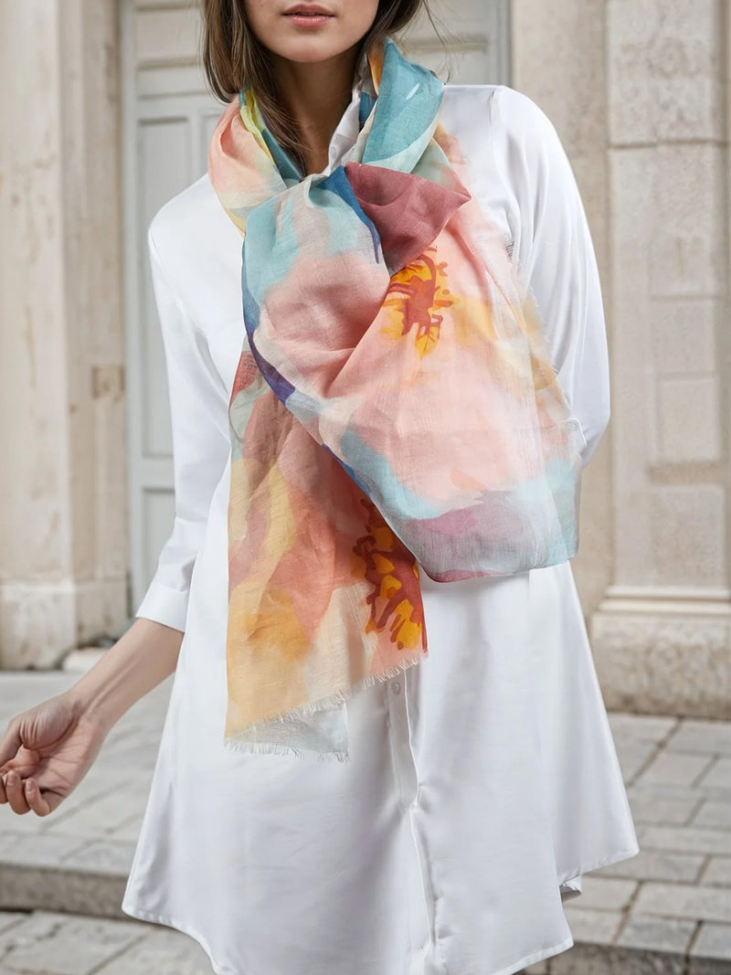 THE SCARF COMPANY BOBBIE LINEN SCARF