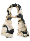 THE SCARF COMPANY SWIRL MERINO WOOL SCARF