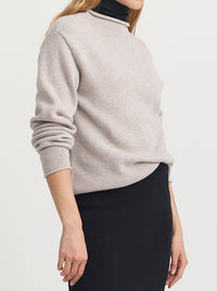 TOORALLIE RELAXED MOCK NECK