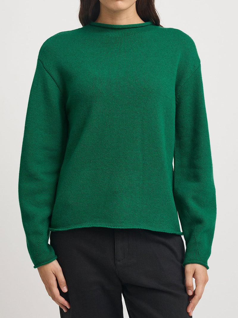 TOORALLIE RELAXED MOCK NECK