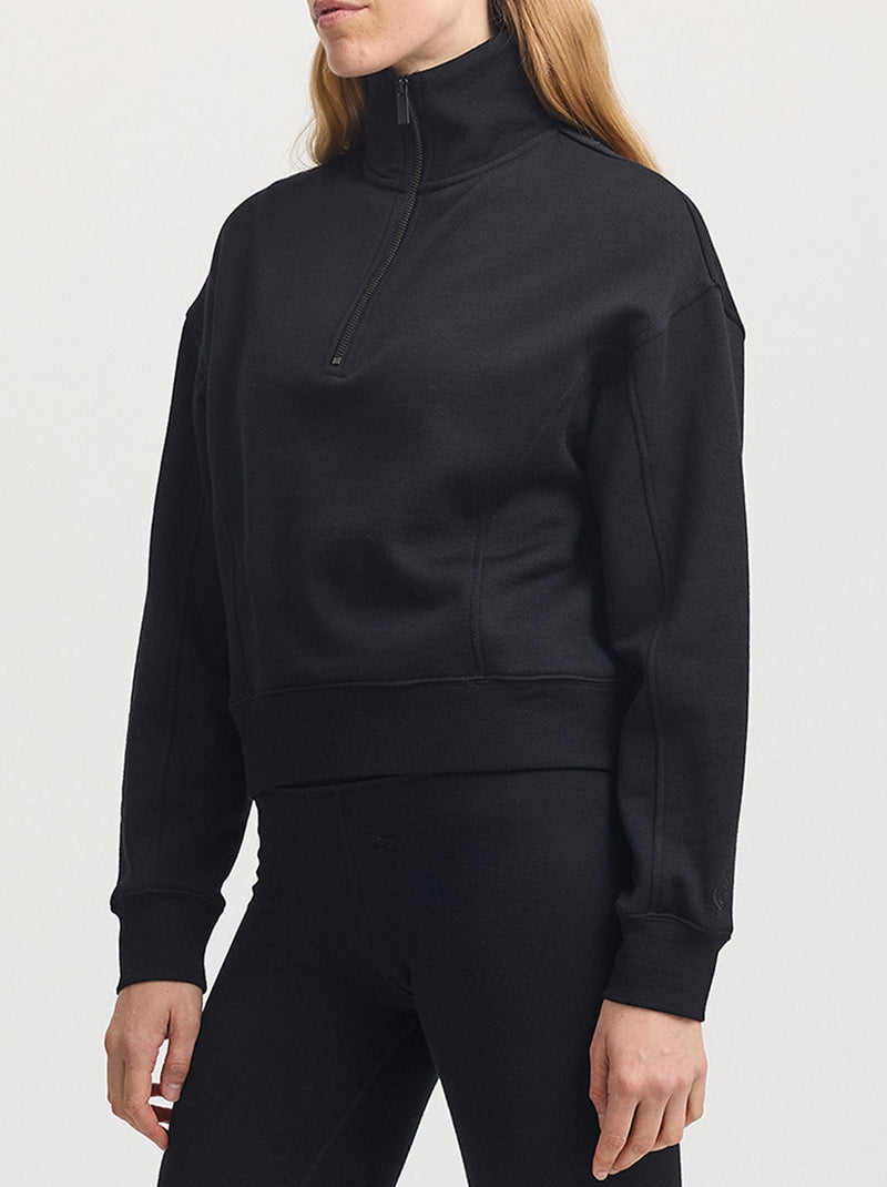 TOORALLIE LOUNGE CROPPED HALF ZIP