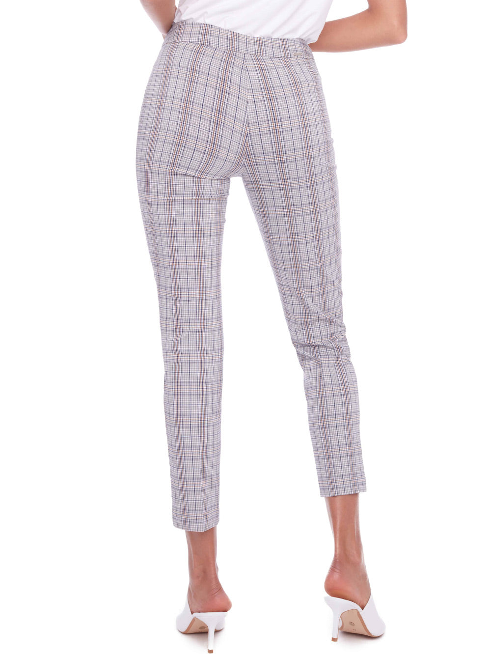 UP! PLAID TECHNO ANKLE PANT