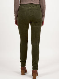 VASSALLI SKINNY PULL ON CORD PANT