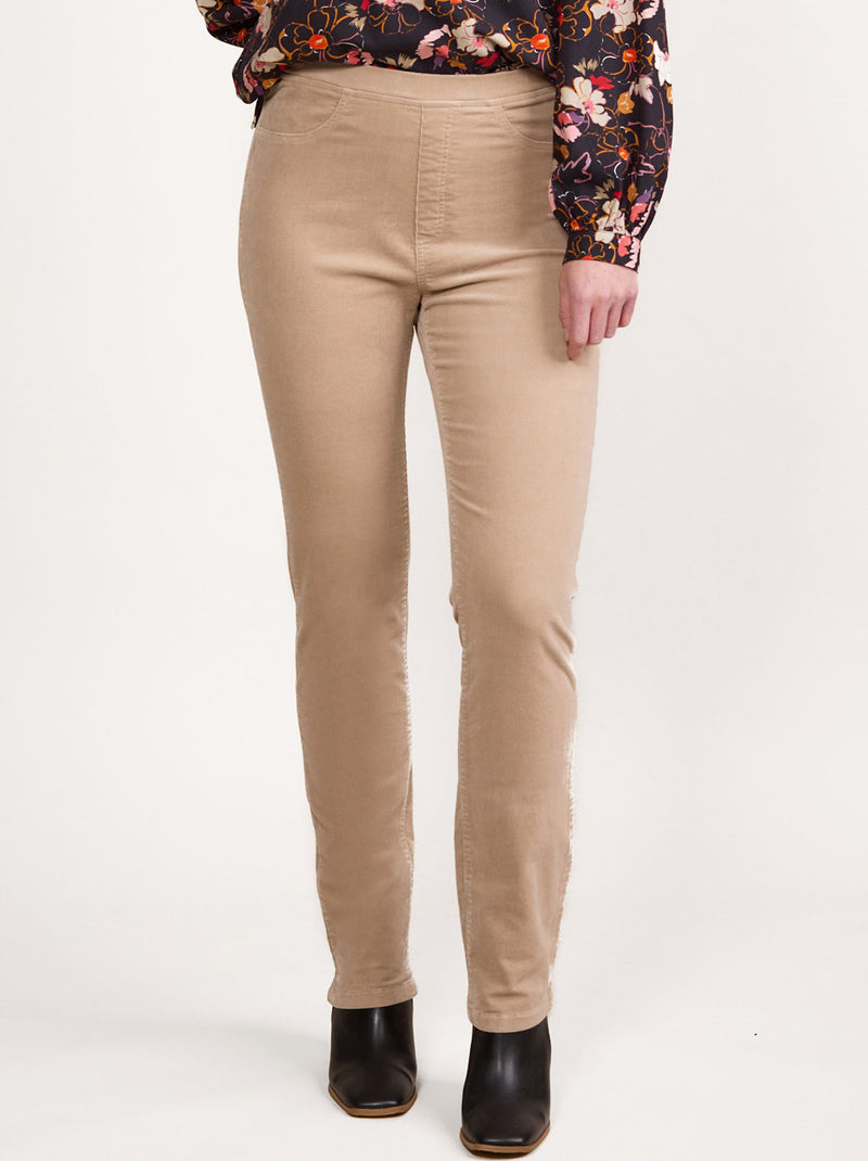 VASSALLI SLIM LEG CORD PULL ON PANT