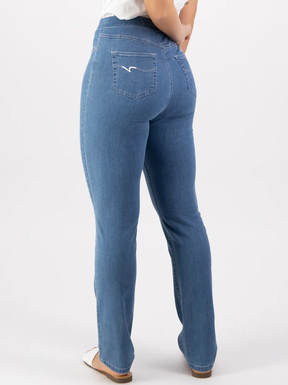 VASSALLI DENIM SLIM LEG PULL ON PANT