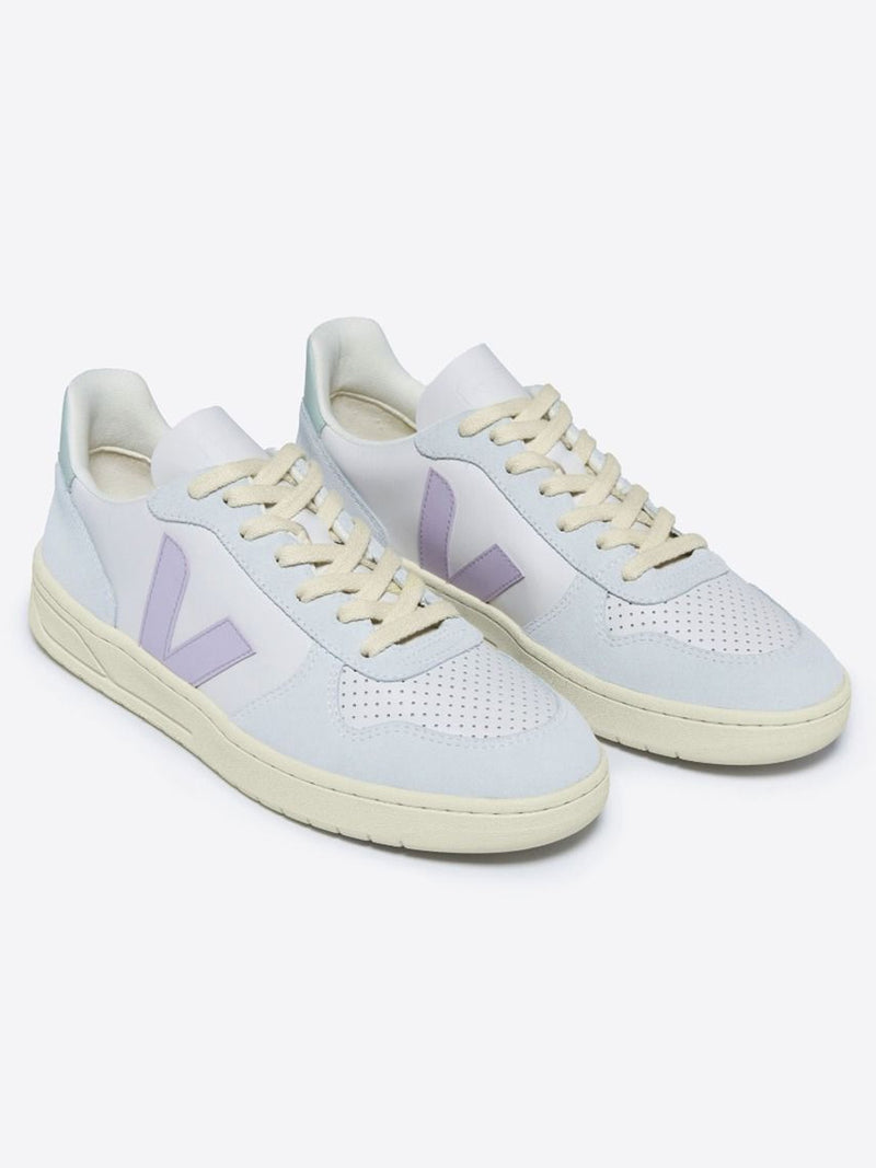 VEJA V-10 LEATHER SNEAKERS