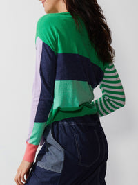 ZAKET & PLOVER DIAGONAL STRIPE JUMPER