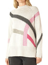 ZAKET & PLOVER ABSTRACT STRIPE KNIT