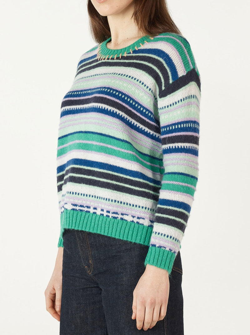 ZAKET & PLOVER MULTI STRIPE KNIT