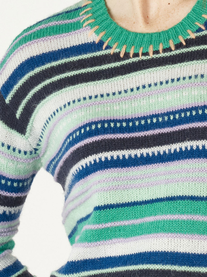 ZAKET & PLOVER MULTI STRIPE KNIT