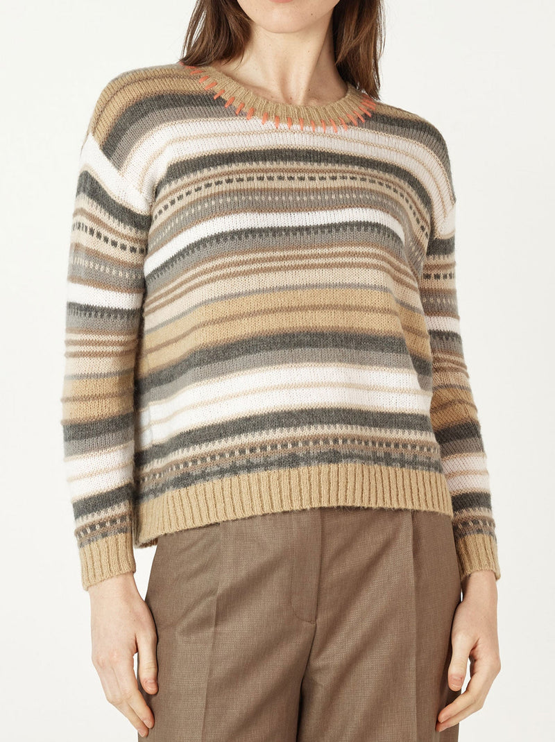 ZAKET & PLOVER MULTI STRIPE KNIT