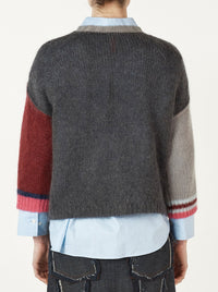 ZAKET & PLOVER MOHAIR COLOUR BLOCK KNIT