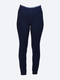 Yeltuor - ZIP - Pants - GABRIELLA FRATTINI LUSTRE PANT | NAVY