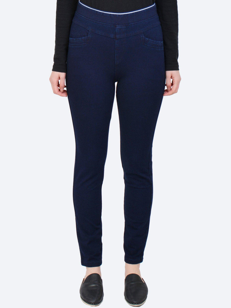 Yeltuor - ZIP - Pants - GABRIELLA FRATTINI LUSTRE PANT | NAVY